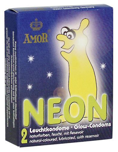 AMOR 2 condoms glowing in dark
