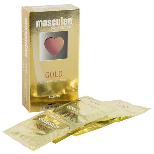 "MASCULAN, GOLD" vaniljelõhnalised kondoomid, 10tk