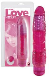  Pink Love Medium, roosa Jelly-vibraator
