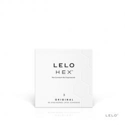 LELO - HEX CONDOMS ORIGINAL, uudsed eksklusiivkondoomid, 3tk