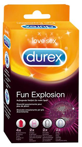 Durex- Fun Explosion, erinevad kondoomid, 10tk