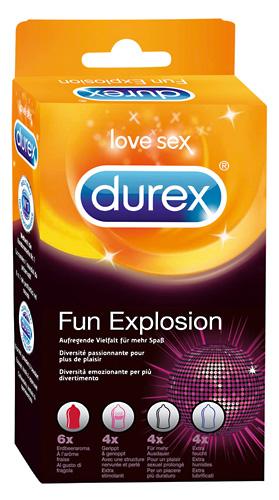 Durex- Fun Explosion, erinevad kondoomid, 18tk