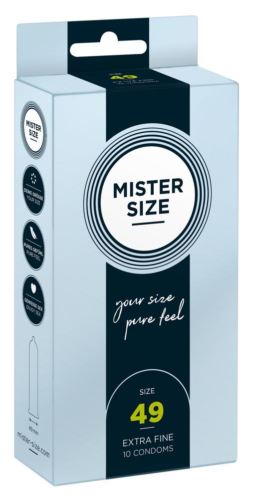Mister Size 49 mm, väikesemõõdulised kondoomid, 10tk