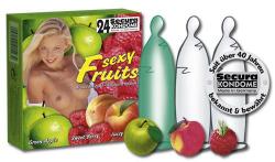 Sexy Fruits puuviljade maitsega kondoomid 24 tk.