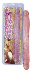 "Candy Double Lover", kahepoolne Jelly-dildo, roosa