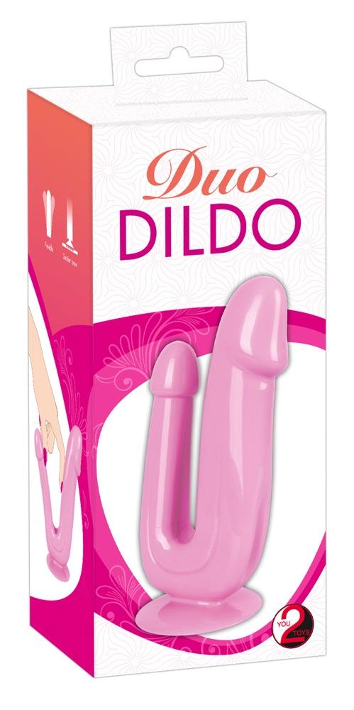 Double Dildo by You2Toys, iminapaga kahepoolne dildo, roosa