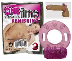 "One-Time-Use" ühekordne peeniserõngas vibratsiooniga, roosa