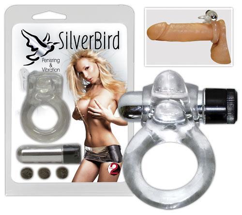 "Silver Bird" vibreeriv kliitoristimulaator/peeniserõngas