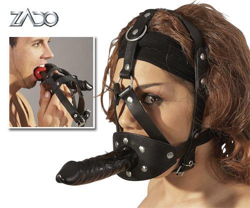Head harness with dildo+gag
