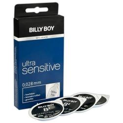 BILLY BOY Ultra Sensitive, õhukesed kondoomid, 4tk