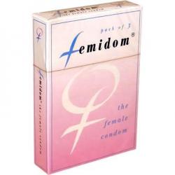 "Femidom" kondoomid naistele, 3tk