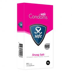 SAFE - STRONG CONDOMS, tugevad ja kvaliteetsed kondoomid, 10tk
